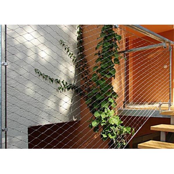 Ferrule 304 Stainless Steel Wire Rope Mesh Net For Zoo Aviary Safety Fencing