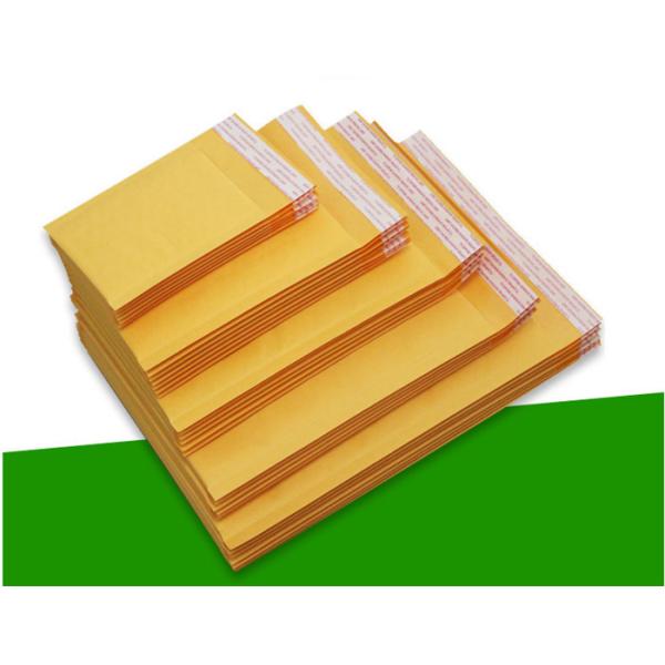 Biodegradable Kraft Paper Self Seal Bubble Mailers Size 6 12.5 X 19 For Shipping