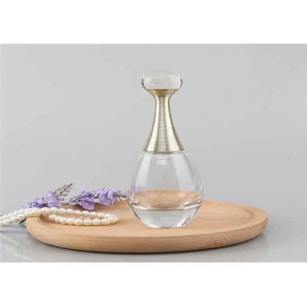 Customize Luxury Clear Glass Pump 100ml Perfume Bottle For Perfume Packaging