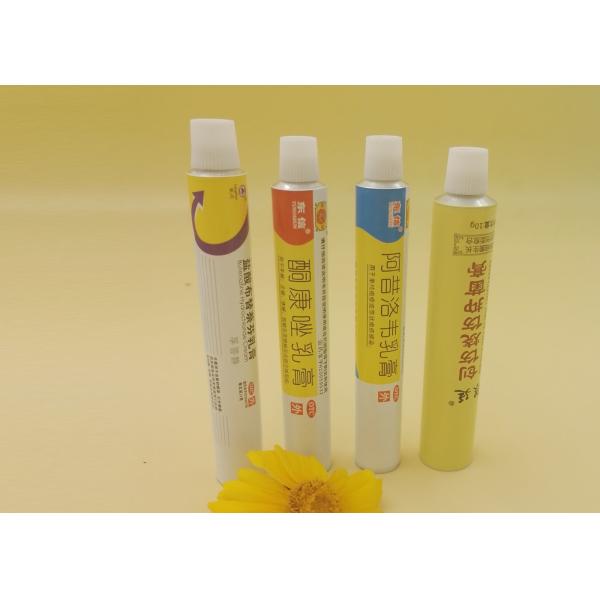 Dia13.5 mm - 40 mm Aluminium Collapsible Tubes For Pharmaceutical / Adhesive