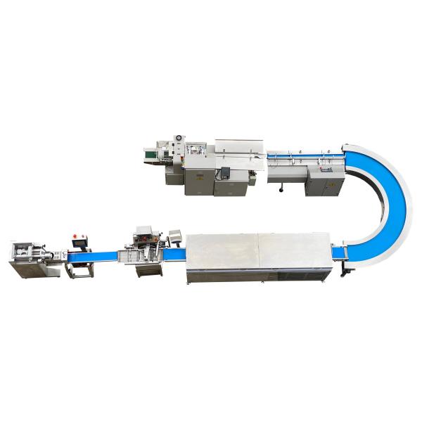 Fully automatic chocolate protein energy bar making machine extruder