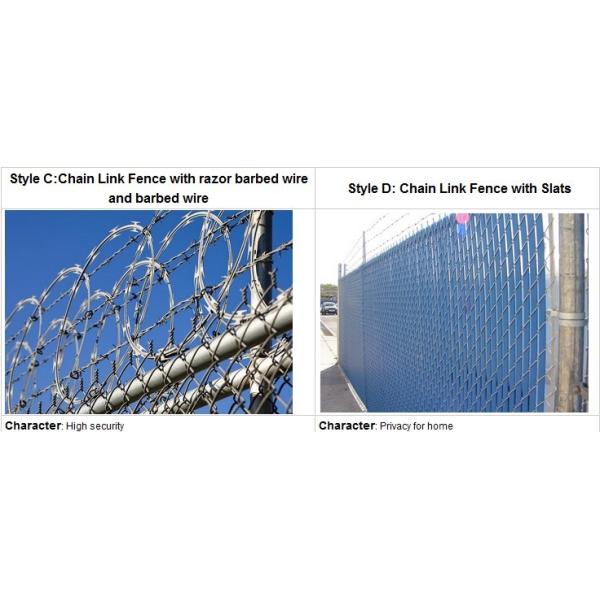 Hot Dipped Galvanized Black Chain Link Fence Cost 1.53m*10m*65mm*65mm*2.5mm