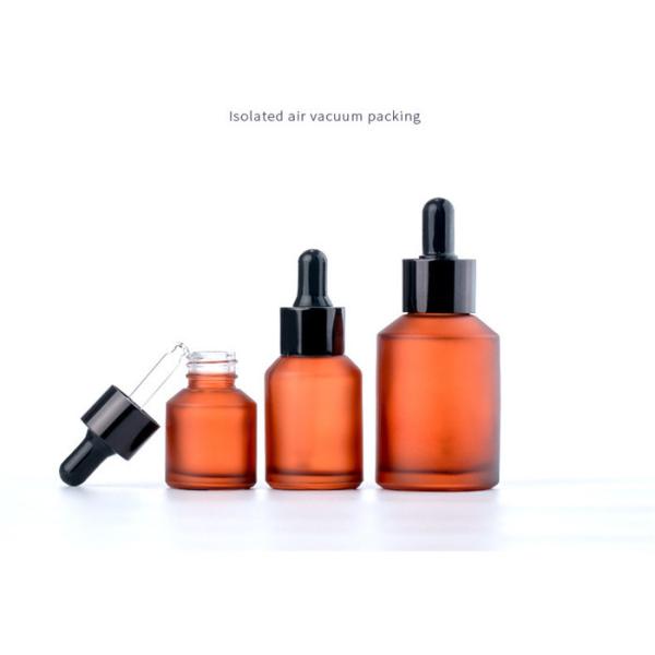 Amber Frosted Glass Essential Oil Bottle Pump Lotion Essential Oil Dropper Bottle