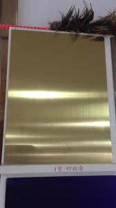 Cheap Gold Mirror 304 Stainless Steel Sheet 304 Titanium Gold Mirror Color Stainless Steel Sheet for sale