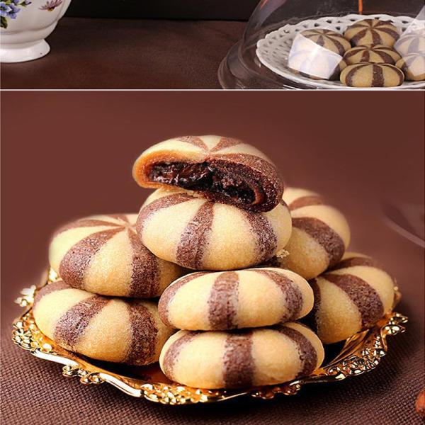 P170 Gear Pump Type Chocolate Jam Peanut Butter Stuffed Automatic Double Filling Encrusting Machine