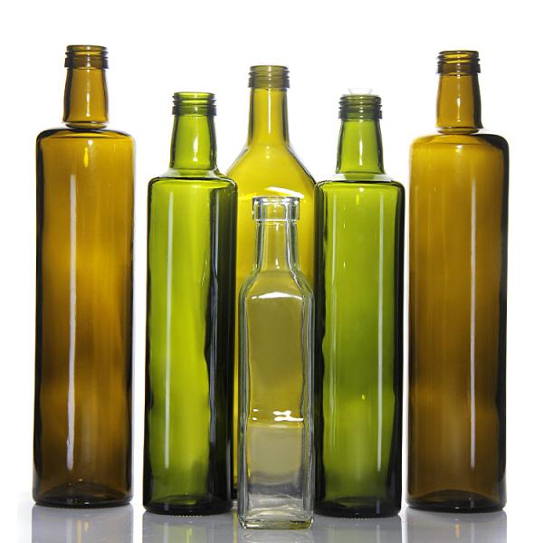 500ml 750ml Square Flat Olive Oil Glass Bottles With Cork Or Screw Lid