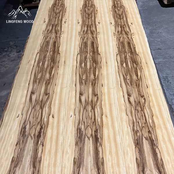 Dragon Figure Yellow Ebony Jointed Panel | Real Wood Veneer Sheet