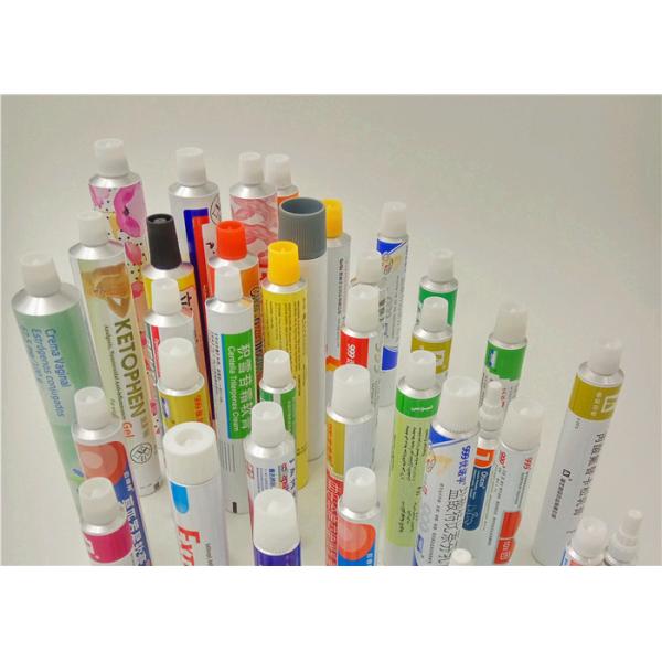 5 - 50g Oval Pharma Cosmetic Tube Aluminum Packaging Gold Electroplated Oval Cap