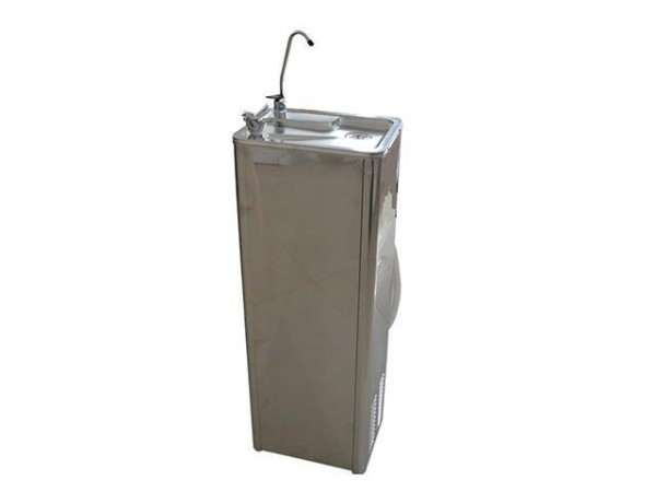Straight Drinking Water Fountain Hand Push Button Hot Cold Water Dispenser