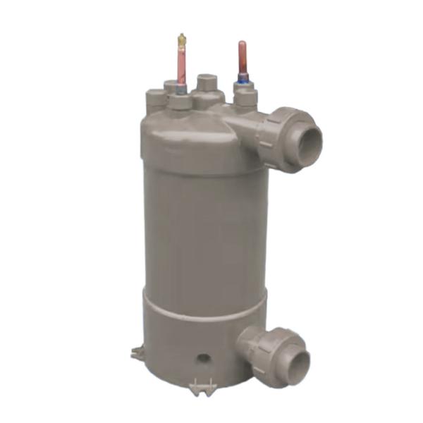 Cost-effective Aquarium Chiller Coil in Shell Heat Exchanger Pure Titanium Coil Heat Exchanger for Swimming Pool Heat Pump