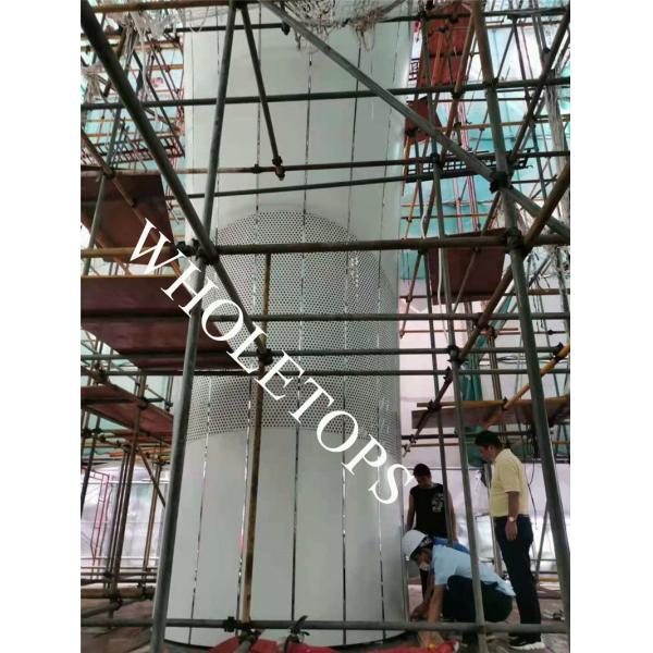 Customized Color 3mm Thick Curved Aluminum Panels Column Cladding