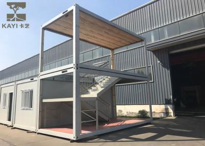 Optional Color Prefabricated Container House Customizable With Internal Staircase