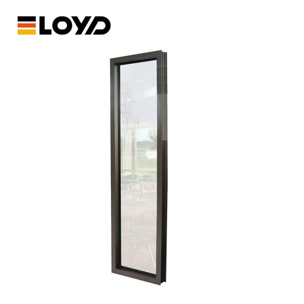 Horizontal Soundproof Aluminium Windows Panoramic Double Glass Energy Efficient