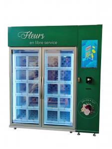 Cheap Touch Screen Cooling Locker Flower Vending Machine 24 Capacity for sale