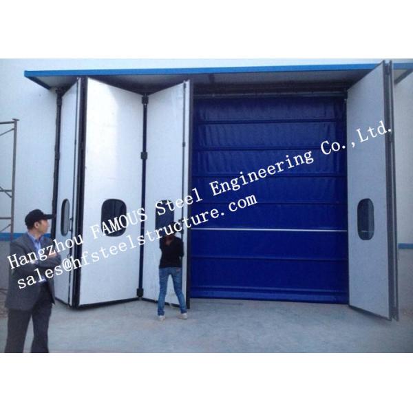 Aesthetic Aluminum Alloy Industrial Garage Doors Folding For Warehouse , Simple Installation
