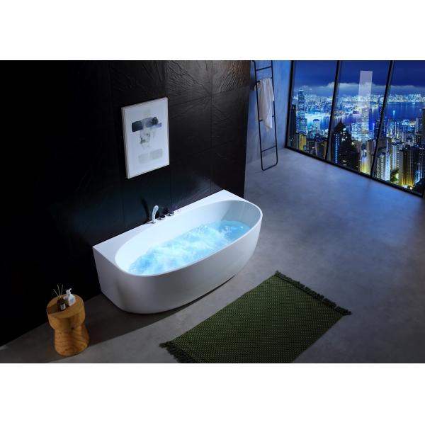 LED Illuminated Single Massage Bathtub With Ozone Sterilization And Infrared Therapy