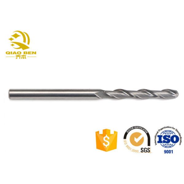Flat  2mm Ball Nose End Mill  For Aluminum High Temperature Resistance