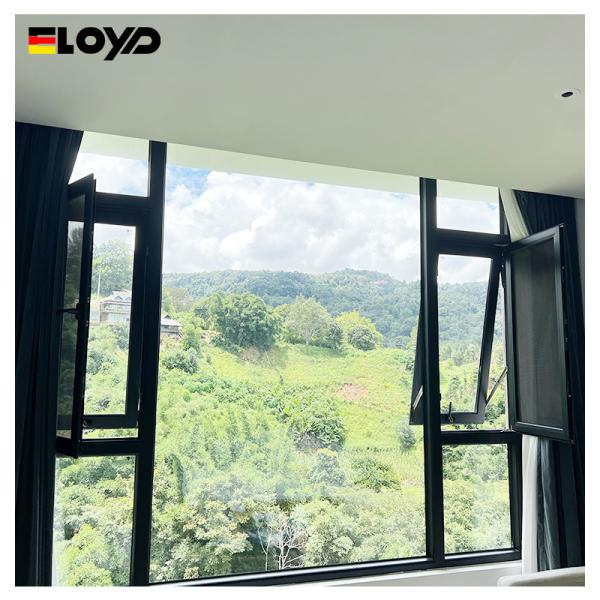 Anodized Slimline Aluminum Crank Windows Corrosion Resistance