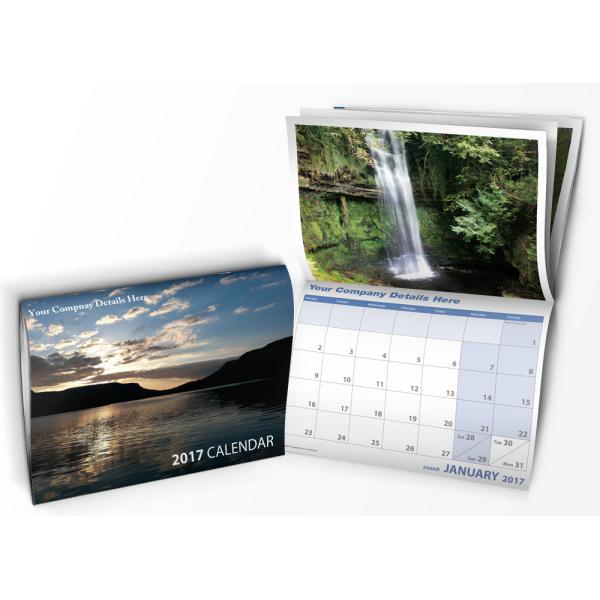 CMYK Color Craft Paper Wall Calendar A3 A4 A5 A6 Horizontal Desk Calendar
