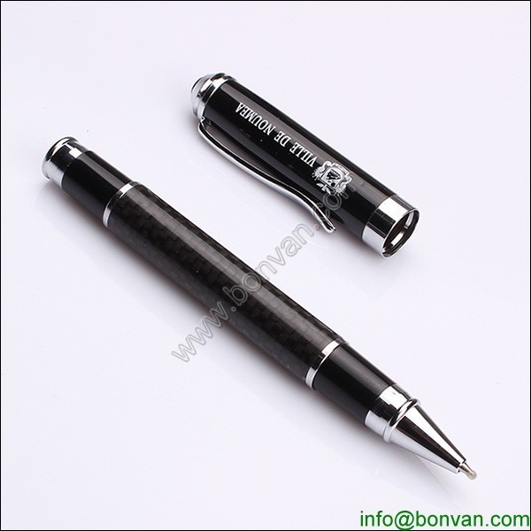 Luxury carbon fiber designed Featured metal roller pen