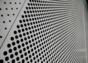 Sound Absorbing Aluminium Perforated Panel , Pvdf Coated Aluminum Punch Plate 