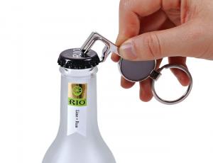 China Key Shape Personalized Metal Bottle Opener Keychain Silver Vintage on sale