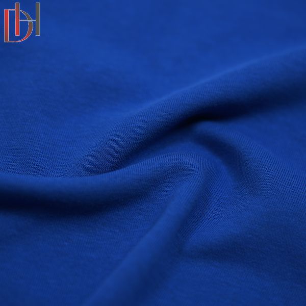 Cotton Spandex Hooded Shirt Fabric Soft Breathable Organic Knitted Tricot Jersey Fabric