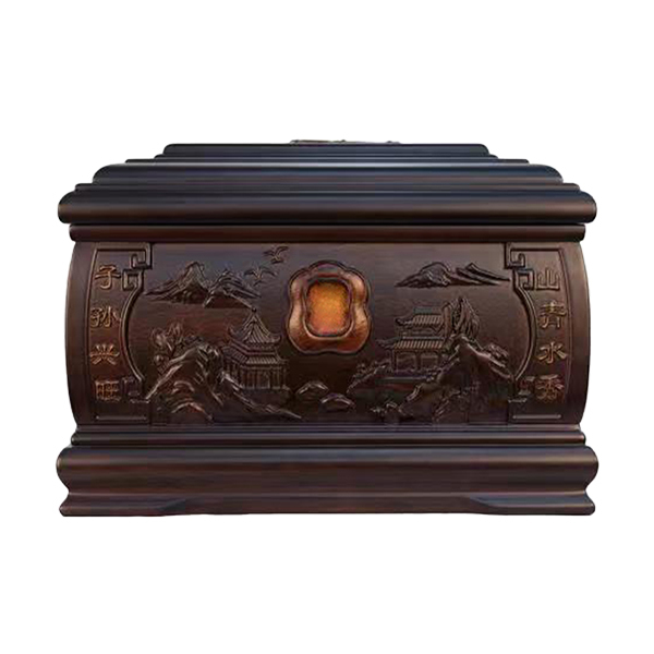 Secure Sealing Wooden Keepsake Urn For Ground Burial Or Home Display