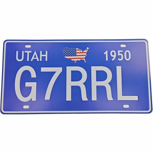 Custom Vintage Metal Retro Tin Sign Versatile Vintage Metal Sign Blue