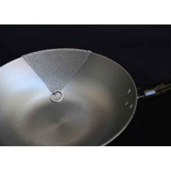 Welded Rings Food Grade 316 Chainmail Cast Iron Cleaner