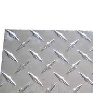 China Checkered Embossing Aluminum Plate H12 3105 5052 Diamond Sheet Alloy For Boat Lift on sale