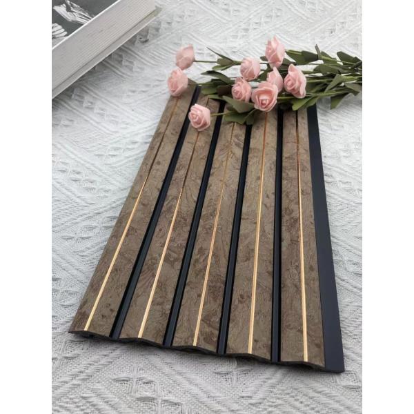 Waterproof Decoration PS Interior 3D Wood Wall Paneling Cornice Moulding