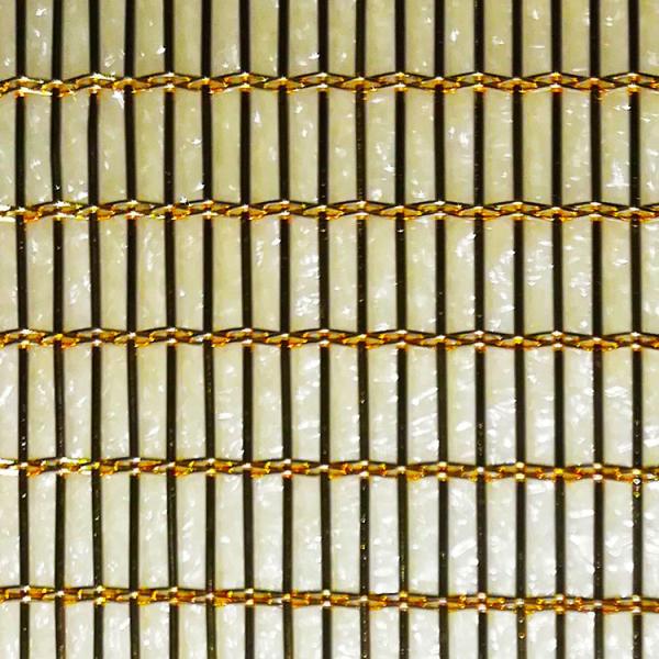 Security Weatherproof Laminated Glass Metal Fabric 0.15mm-0.3mm Thickness