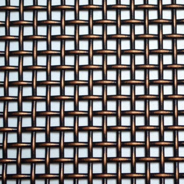 Outdoor Decorative Woven Metal Mesh PVD Coated For Architecture