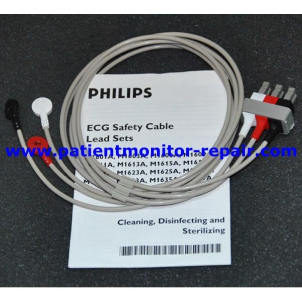 Adult Shielded 3 Lead Set Grabbers Safety AAMIM1603A Sheath Chip