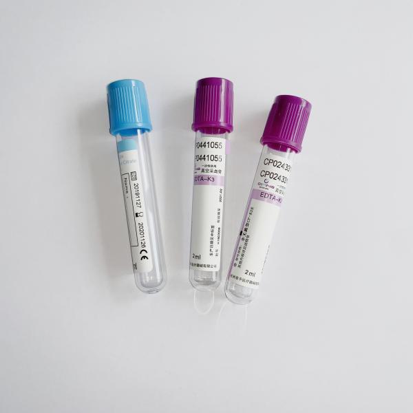 Customized 	Vacuum Blood Collection System White Blue Grey Green Caps