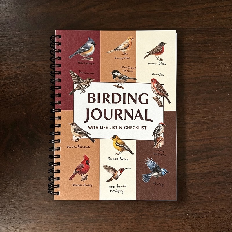 Bird Watching Log Book With Wire-O Binding For Wildlife Observation