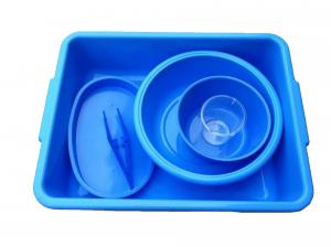 Cheap PP Blue Surgical Basin Bowl Medical Disposable Plastic Guide Wire Bowl 250ml for sale