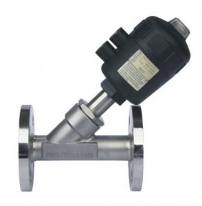 Cheap Dn15-80 Pneumatic Flanged Angle Seat Valve CE/SGS/ISO9001 Specification for sale