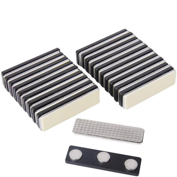 3m Self Adhesive Backing Plastic Name Badge Tags 12g Three Disc Magnets Bar Magnet
