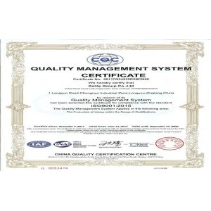 Kelite Group Co., Ltd Certifications
