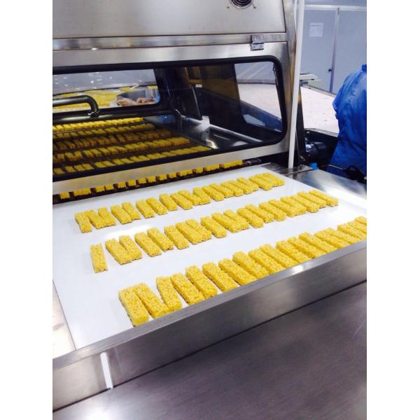 400MM belt width industrial chocolate enrobing line for sales