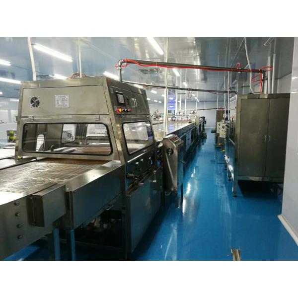 400MM belt width industrial chocolate enrobing line for sales
