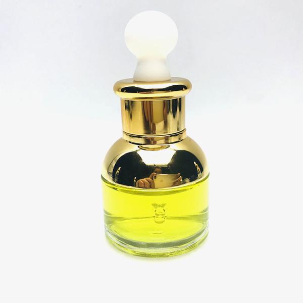 Glass And PP Custom Perfume Bottles , Clear Glass Unique Perfume Bottles
