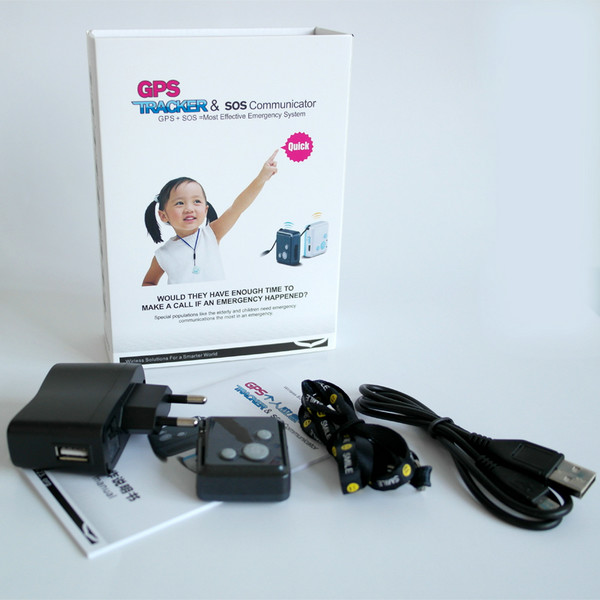 V16 Mini GSM GPS Tracker+Child Kids Elderly SOS Button Alarm Transmitter W/ Inbuilt Microphone & Speaker for 2-Way Talk