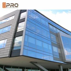Cheap Unbreakbale Exterior Curtain Wall , Safety Customized Full Glass Curtain Wall for sale