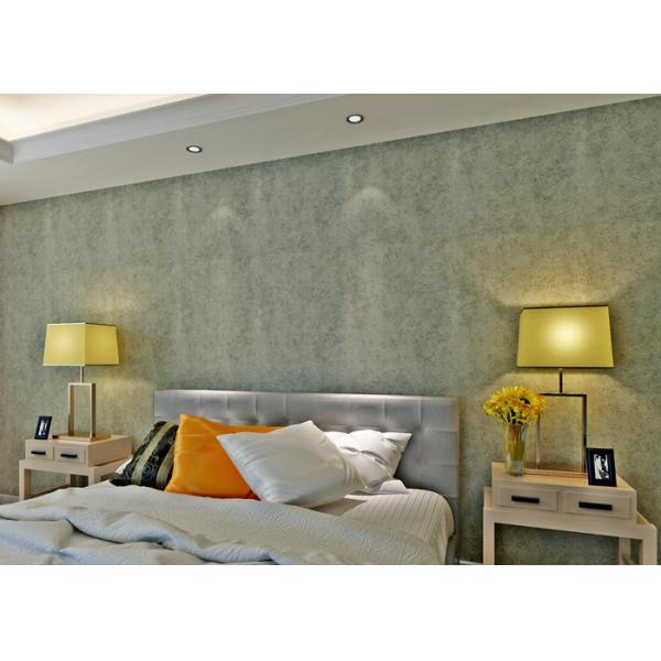 0.53*10M Non-woven Soundproof  Green Color Contemporary Wall Coverings