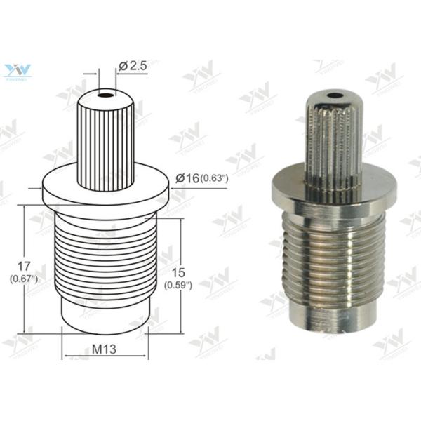 Ø 2.5 Mm Steel Wire Cable Grips Cable Bottom Exit Brass Material Self Lock Gliders