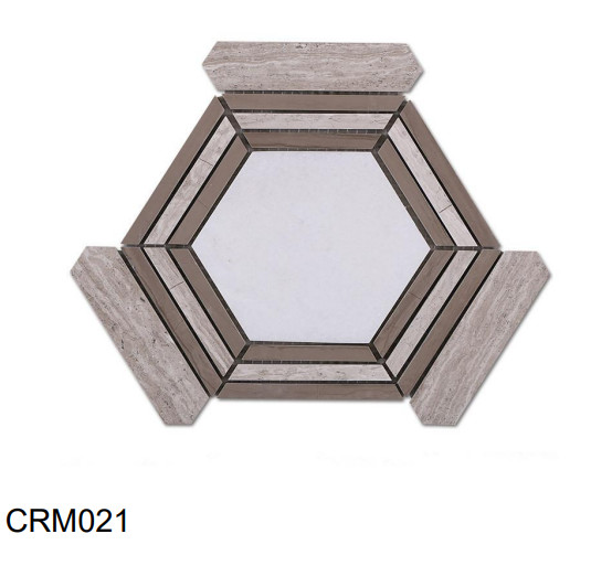 3x6 Carrara Marble Mosaic Tile Natural Stone For Coffees Shop Hotel Decor