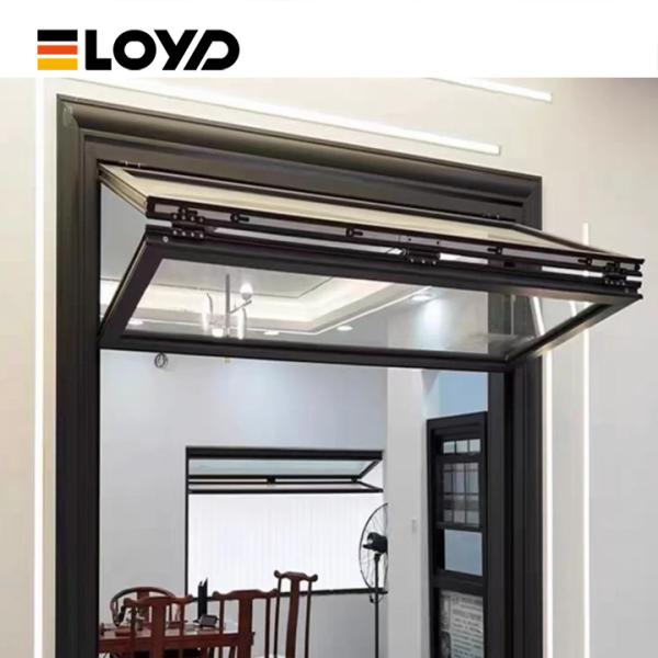 Aluminum Folding Window with Double Glazed Tempered Glass